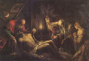 Jacopo Bassano The Descent from the Cross (mk05) oil on canvas
